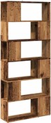 vidaXL antik fa színű térelválasztó könyvszekrény 80 x 24 x 186 cm