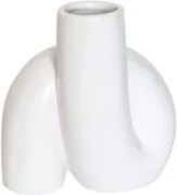 Modern porcelán kerámia váza fehér 11,5 cm ajándék