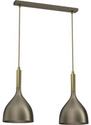 Csillár zsinóron NOAK 2xE27/15W/230V réz/arany