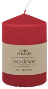Top piros gyertya, égési idő 25 óra - Rustic candles by Ego dekor