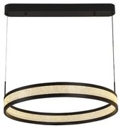 LED dimmelhető csillár zsinóron LED/45W/230V fekete + távirányítás