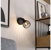 Eglo 901038 - Fali lámpa SONNINO 1xE14/40W/230V fekete