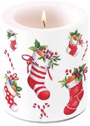Karácsonyi átvilágítós gyertya Karácsonyi Zoknik