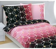 Bellatex Pamut ágynemét Plástev rózsaszín, 140 x200 cm, 70 x 90 cm