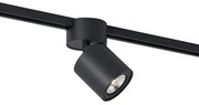 Modern fekete spotlámpa 1 fázisú sínrendszerhez GU10 70mm - Iconic Roto