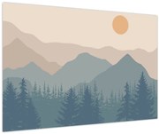 Kép - Türkiz hegység N⁰1 (90x60 cm)