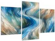 Kép - Absztrakt áramlat (90x60 cm)