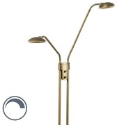 Modern állólámpa bronz olvasólámpával, LED-del - Eva
