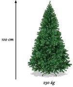 Nordmann műfenyő fém talppal, 4 méretben-120 cm