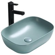 Mexen Rita munkalapra szerelhető mosdó 45 x 32 cm, világos zöld matt - 21084548