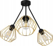 Mennyezeti Lámpa Lógó Csillár Hármas Arany Lámpabúra Plafon Loft Szoba