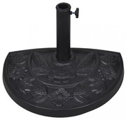 Műgyanta Félkőr Napernyő Tartó