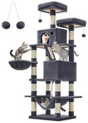 Nagy macskakaparó, 168 cm magas, füstszürke | feandrea