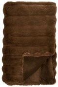 Barna műszőrme takaró 130x180 cm Galena – House Nordic
