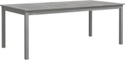 vidaXL szürke tömör akácfa kerti asztal 200 x 100 x 75 cm