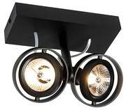 Modern fekete reflektor 2 lámpás - Master 70