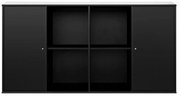 Fekete faliszekrény Hammel Mistral Kubus, 136 x 69 cm