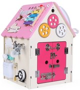 2Kids Toys - Activity deszka ház rózsaszín