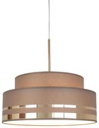 Csillár zsinóron TAMI 1xE27/60W/230V átm. 40 cm barna/arany