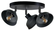 Spotlámpa FAUN 3xE27/60W/230V fekete
