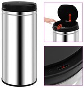 automata érzékelős rozsdamentes acél szemeteskuka 80 L