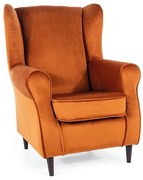 Baron Velvet fotel fahéj