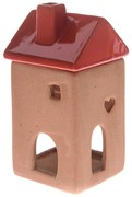 Kerámia aromalámpa Vörös házikó, 7,5 x 15 x 7,5 cm