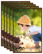 5 db bronzszínű MDF fali/asztali fényképkeret 59,4 x 84 cm