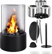 Biokandalló biokandalló szabadonálló bioüzemanyag asztal terasz üveg szett