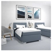 Kárpitozott ágy matraccal IDA 90x200 cm kék