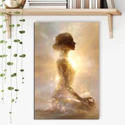DUBLEZ | Spirituális kép - Jógini arany aurával