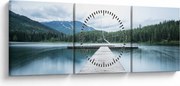 Kép - Kilátás a mólóról (órával) (90x30 cm)