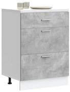 “Lyon” konyhai alapszekrény beton szürke színű fűrészáru