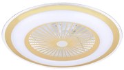 Milagro LED Dimmelhető mennyezeti lámpa ventilátorral ZEPHYR LED/48W/230V arany + távirányító MI1978