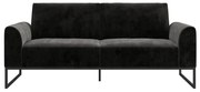 Fekete kinyitható kanapé 217 cm Adley - CosmoLiving by Cosmopolitan