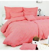 EMI Kockás piros ágyneműhuzat