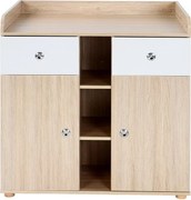 INFANTASTIC Pelenkázó szekrény  90 x 69 x 92 cm tölgy