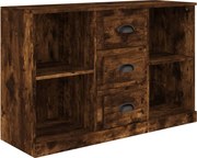 vidaXL füstös tölgy színű szerelt fa tálalószekrény 104,5x35,5x67,5 cm