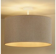 Duolla - Felületre szerelhető csillár ROLLER ECO RECYCLING 1xE27/15W/230V átm. 45 cm krémes