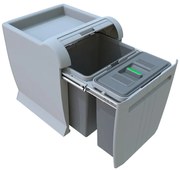 Műanyag szemetes szelektív hulladékhoz/beépíthető 30 l City - Elletipi