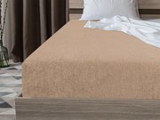 Frottír EXCLUSIVE világosbarna lepedő 180x200 cm Grammsúly (rost sűrűség): Lux (190 g/m2)