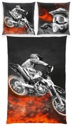 Herding Motorcycle Motorcycle ágyneműhuzat, 135 x 200 cm,80 x 80 cm