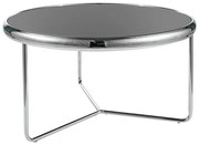 Scarlet dohányzóasztal fekete/króm