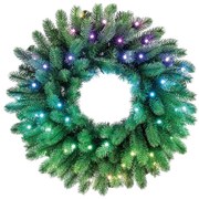 Twinkly GD20P4425P00 - RGB LED karácsonyi koszorú 50 LED, 60 cm, Wi-Fi, dimmer