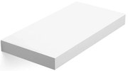 Fali polc, úszópolc 40 x 20 x 3,8 cm, fehér