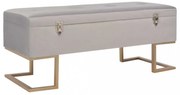 szürke bársonypad tárolórekesszel 105 cm