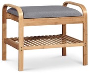 Cipőtartó 50x60 cm szürke/bézs