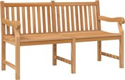 vidaXL tömör tíkfa kerti pad 150 cm
