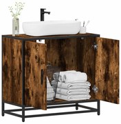 mosdószekrény füstölt tölgy 65x33x60 cm Gépesített fa