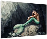 Kép - Hableány a sziklán (90x60 cm)